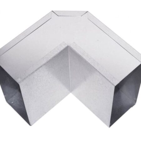 Koleno vertikálne hranaté 200x90mm – 90°