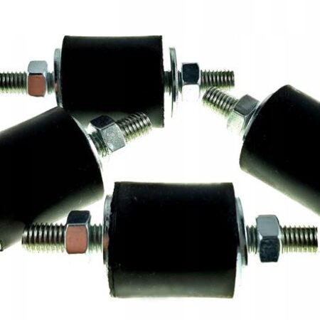 Antivibračný gumový silentblok 40 × 40 mm (4ks)
